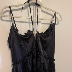 Zara Midi Double Strap Silk Dress